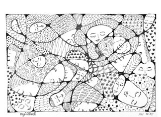 In the Quiet of my Mind – Reflections Alongside my Zentangle Drawing